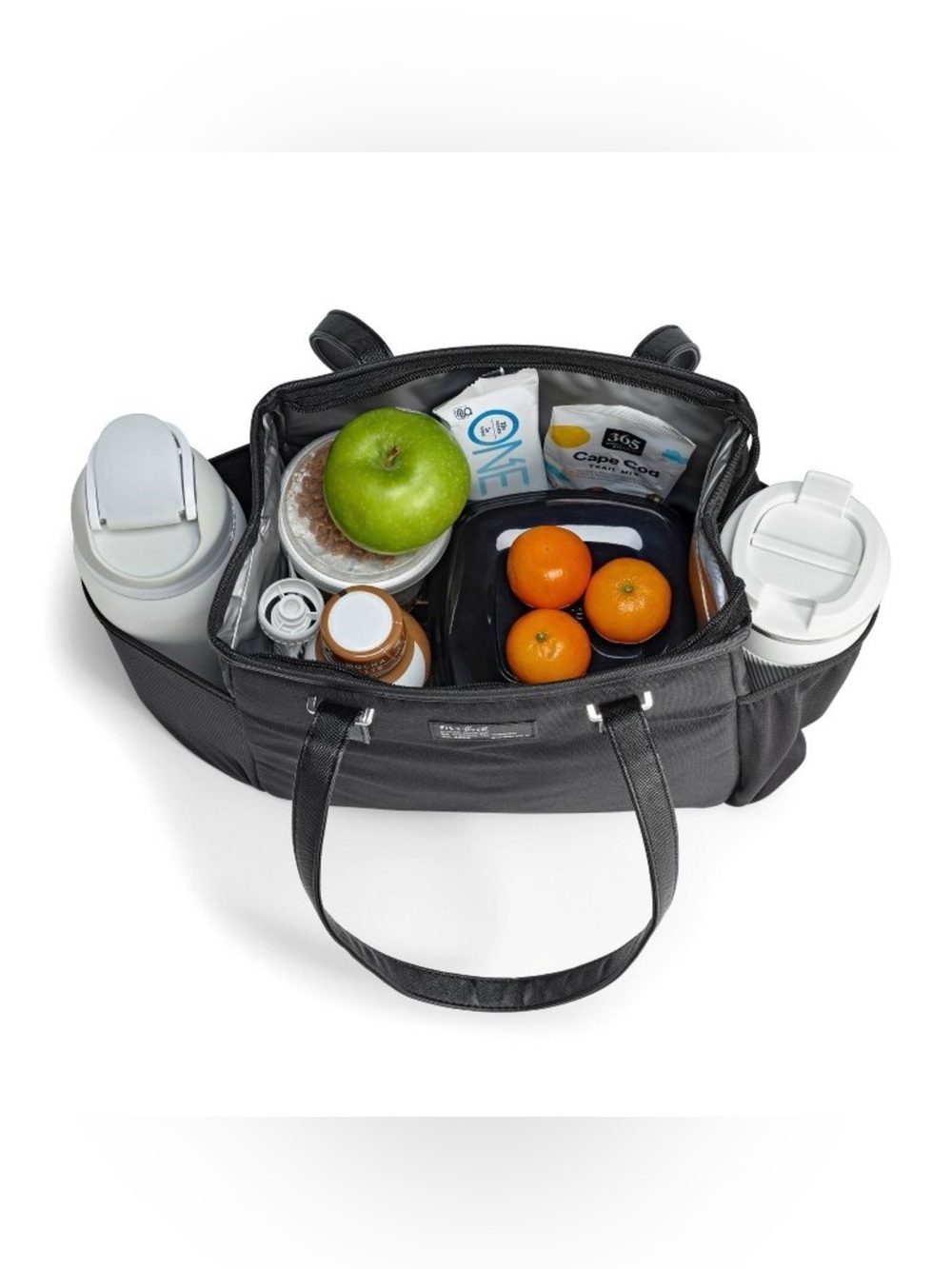 fit+fresh Black Insulated Lunch Tote - Picture 8 of 9